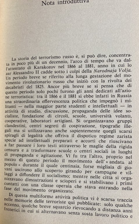 VERA ZASULIC, OLGA LJUBATOVIC, ELIZAVETA KOVALSKAJA: MEMORIE DI DONNE TERRORISTE