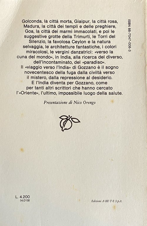 VERSO LA CUNA DEL MONDO: LETTERE DALL'INDIA (1912-1913)