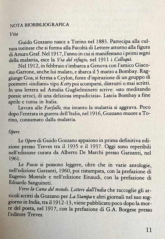 VERSO LA CUNA DEL MONDO: LETTERE DALL'INDIA (1912-1913)