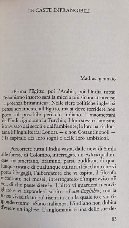 VERSO LA CUNA DEL MONDO: LETTERE DALL'INDIA (1912-1913)