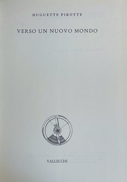 VERSO UN NUOVO MONDO