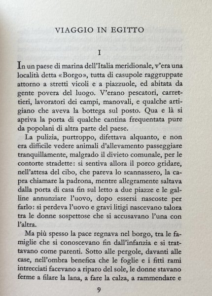 VIAGGIO IN EGITTO E ALTRE STORIE DI EMIGRANTI