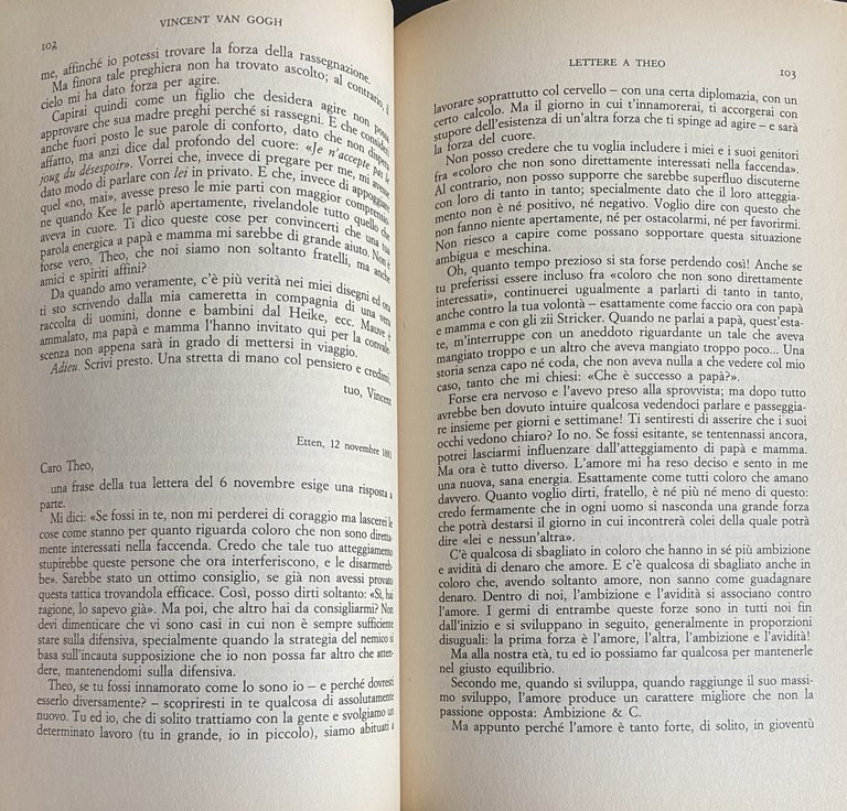 VINCENT VAN GOGH: LETTERE A THEO. A CURA DI MASSIMO …
