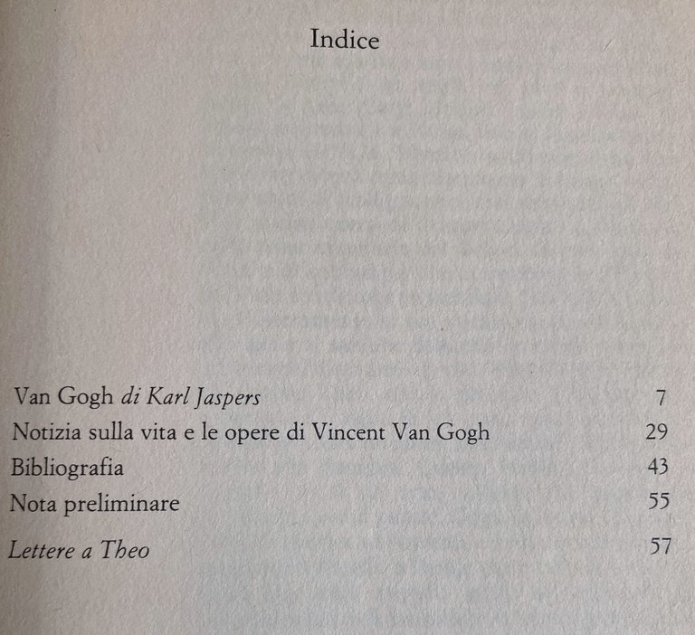 VINCENT VAN GOGH: LETTERE A THEO. A CURA DI MASSIMO …