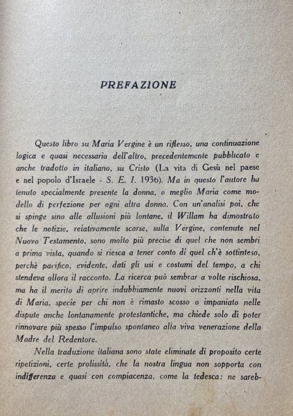 VITA DI MARIA LA MADRE DI GESÙ