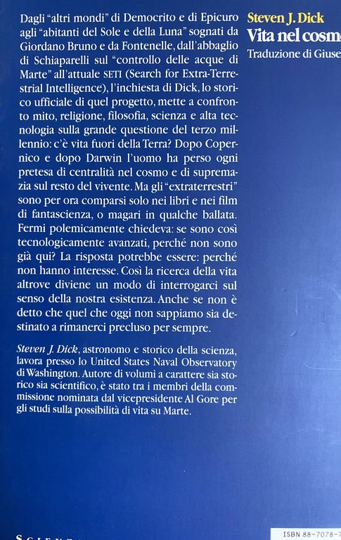 VITA NEL COSMO. ESISTONO GLI EXTRATERRESTRI?