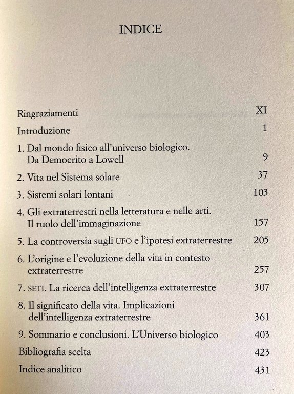 VITA NEL COSMO. ESISTONO GLI EXTRATERRESTRI?