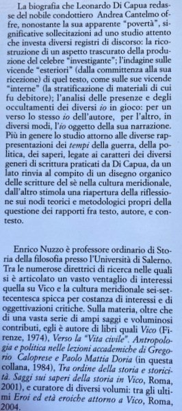 VITE E SCRITTI DI CAPITANI ATTORNO ALLA VITA DI D. …