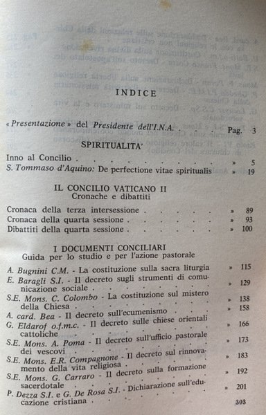VOLUME 1: IL PRIMO PERIODO DEL CONCILIO VATICANO II; (DOCUMENTI, …