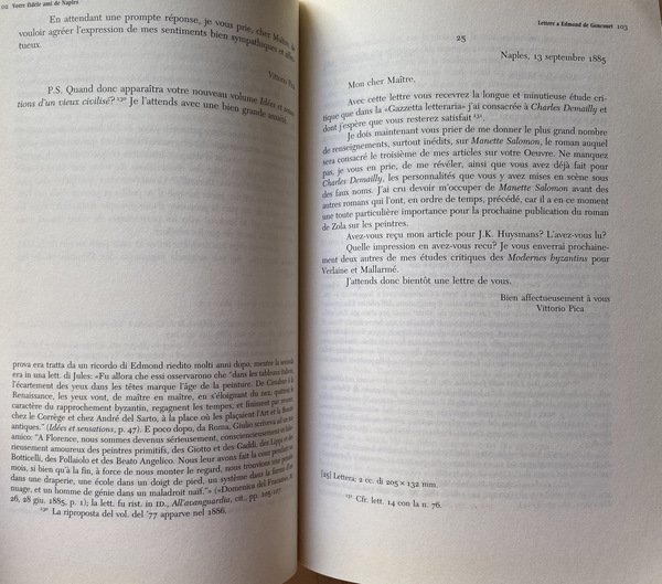 VOTRE FIDÈLE AMI DE NAPLES: LETTERE A EDMOND DE GONCOURT …