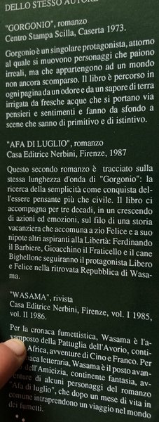 WASAMA. ROMANZO