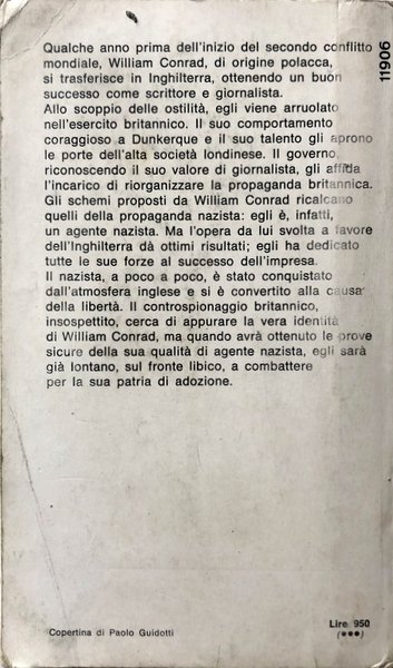 WILLIAM CONRAD LA CONTROSPIA. LA FUNAMBOLICA STORIA DI UN AGENTE …