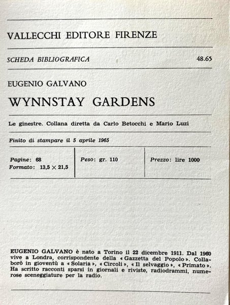 WYNNSTAY GARDENS