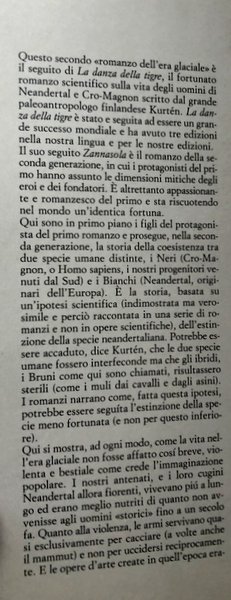 ZANNASOLA. IL SECONDO ROMANZO DELL'ERA GLACIALE