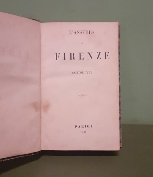 L'assedio di Firenze. Capitoli XXX