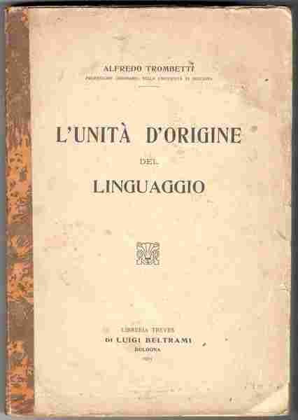 L'unità d'origine del linguaggio