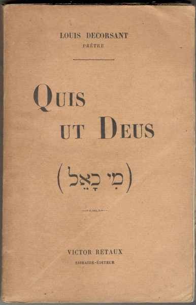 Quis ut Deus. L'éternité divine - les moments angéliques - …