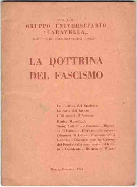 La dottrina del Fascismo