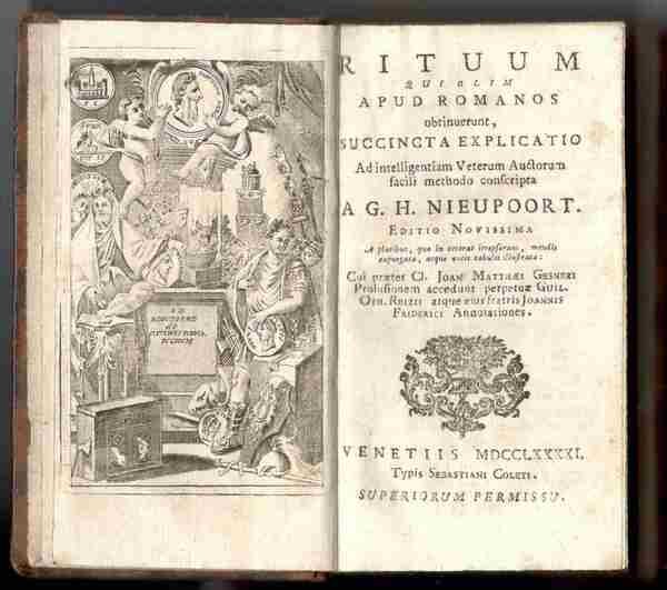 Rituum qui olim apud Romanos obtinuerunt, succincta explicatio. Ad intelligentian …