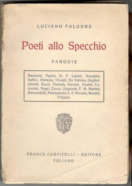 Poeti allo specchio. Parodie