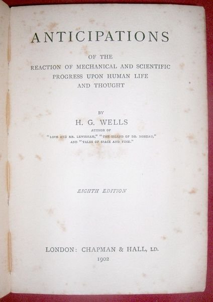 Anticipations of the Reaction of Mechanical and Scientific Progress Upon …