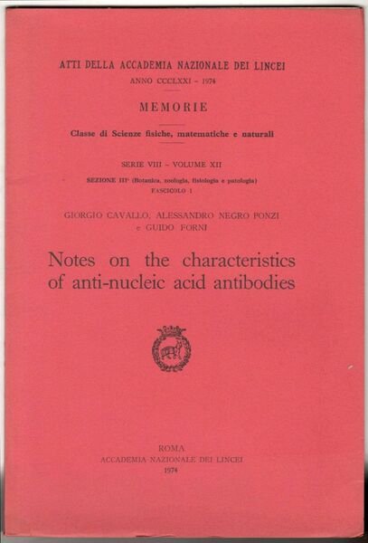 Notes on the characteristics of anti-nucleic acid antibodies