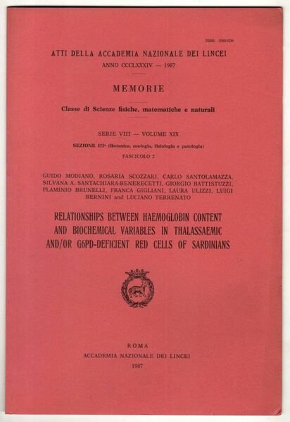 Relationship between haemoglobin content and biochemical variables in thalassaemic and/or …