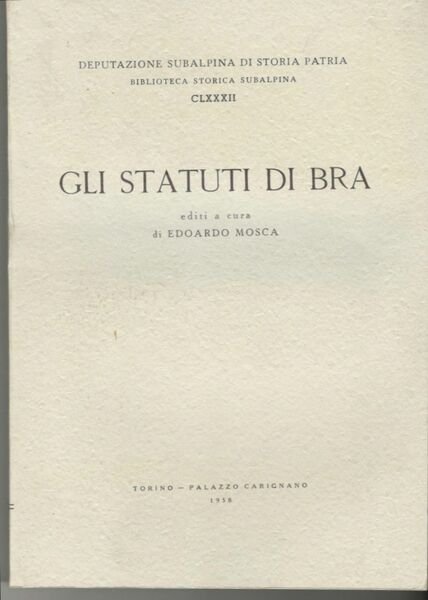 Gli statuti di Bra