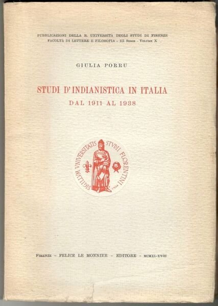 Studi d'indianistica in Italia dal 1911 al 1938