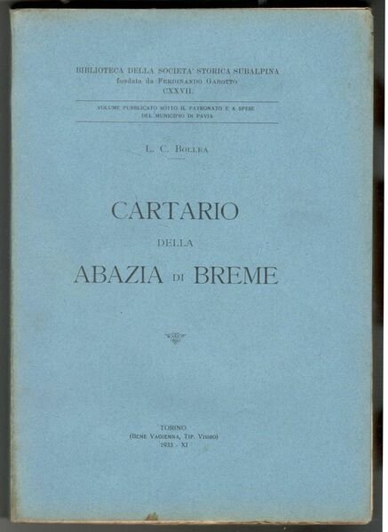 Cartario della abazia di Breme