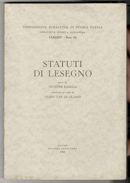Statuti di Lesegno