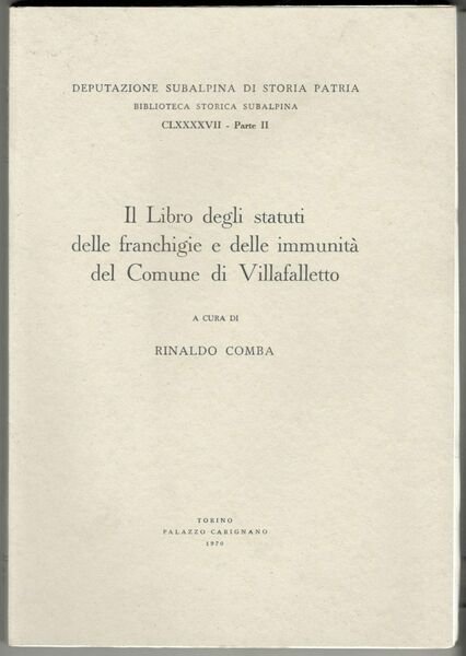 Il libro degli statuti delle franchigie e delle immunità del …
