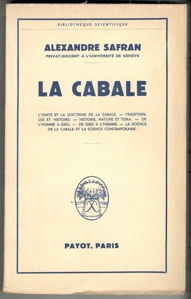 La cabale. L'unité et la doctrine de la cabale, tradition, …