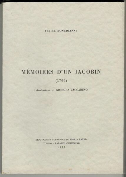 Mémoires d'un jacobin (1799)