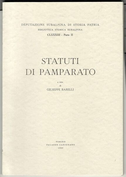 Statuti di Pamparato