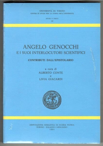 Angelo Genocchi e i suoi interlocutori scientifici. Contributi dall'epistolario