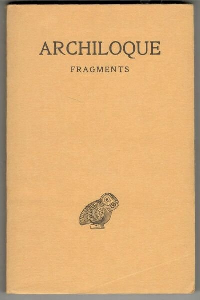 Fragments. Texte établi par François Lasserre, traduit et commenté par …