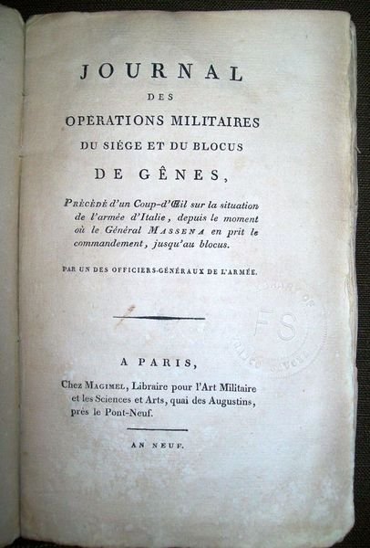Journal des Opérations Militaires du Siége et du Blocus de … | Immagine principale