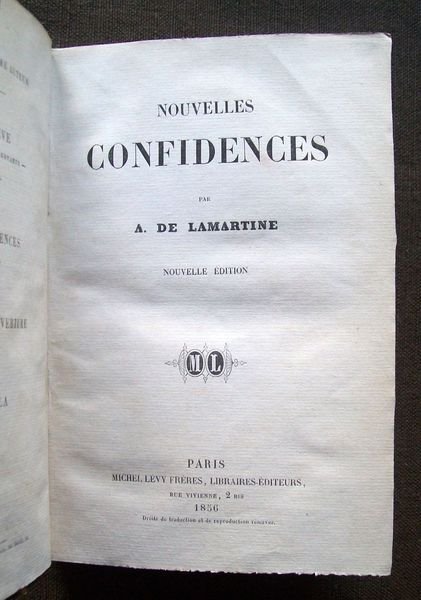 Nouvelles confidences. Nouvelle edition.