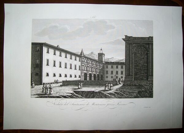 VEDUTA DEL SANTUARIO DI MONTENERO PRESSO LIVORNO