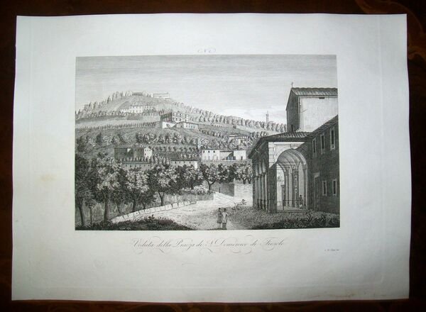 VEDUTA DELLA PIAZZA DI S. DOMENICO DI FIESOLE