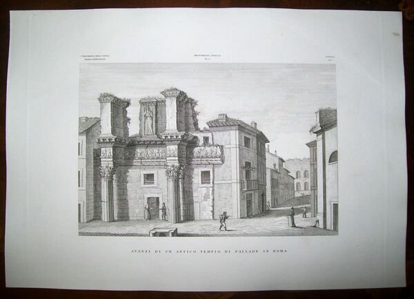 AVANZI DI UN ANTICO TEMPIO DI PALLADE IN ROMA