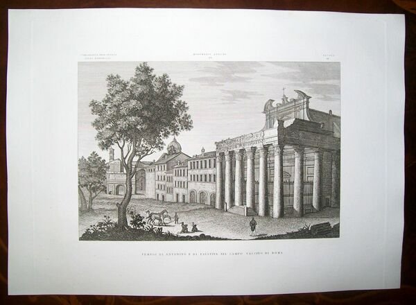 TEMPIO DI ANTONINO E FAUSTINA NEL CAMPO VACCINO DI ROMA