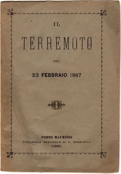 Il terremoto del 23 febbraio 1887 | Immagine principale