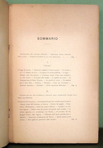 L'Anonimo Genovese e la sua raccolta di rime (sec. XIII …