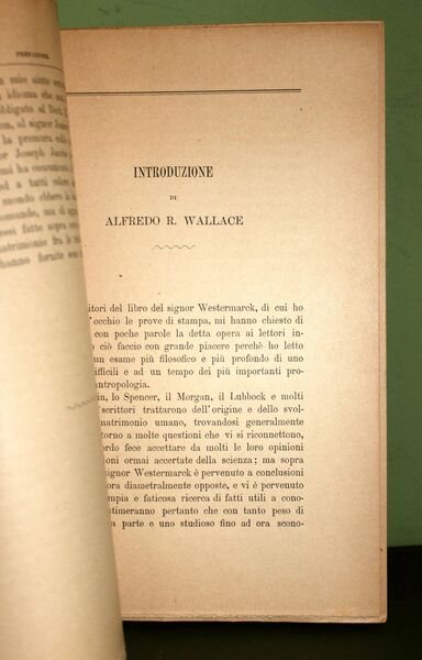Storia del matrimonio umano. Con introduzione di Sir Alfredo R. …