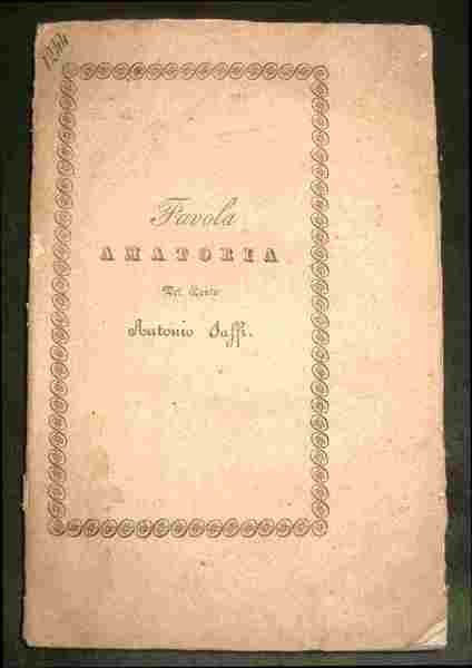 Aconzio e Cidippe. Favola del Conte Antonio Saffi di Forlì