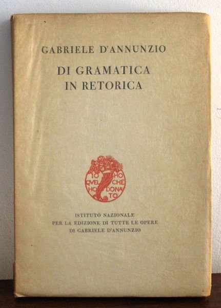 Di grammatica in retorica - Primo vere