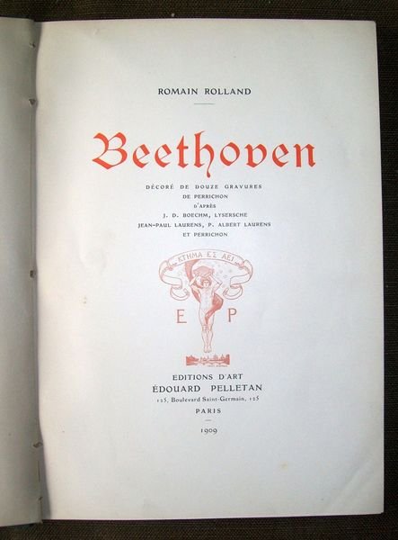 Beethoven. Décoré de Douze Gravures de Perrichon d'après Jos. Van …