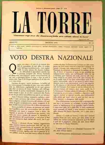 La Torre. Rivista mensile. Anno VII. 1976. Annata completa